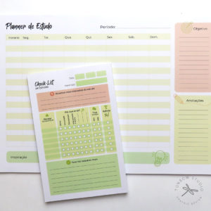 Kit Check-List e Planner de Estudo [Série Estudo]