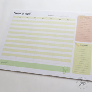 Bloco Planner de Estudo [Série Estudo]