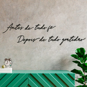 Antes de tudo fé